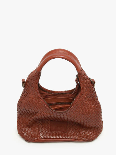 Cross Body Tas Parma Leder Basilic pepper Bruin parma BPAR03 ander zicht 3